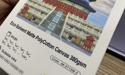solvent polycotton canvas 380gsm