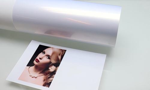 Silver metallic glossy photo paper