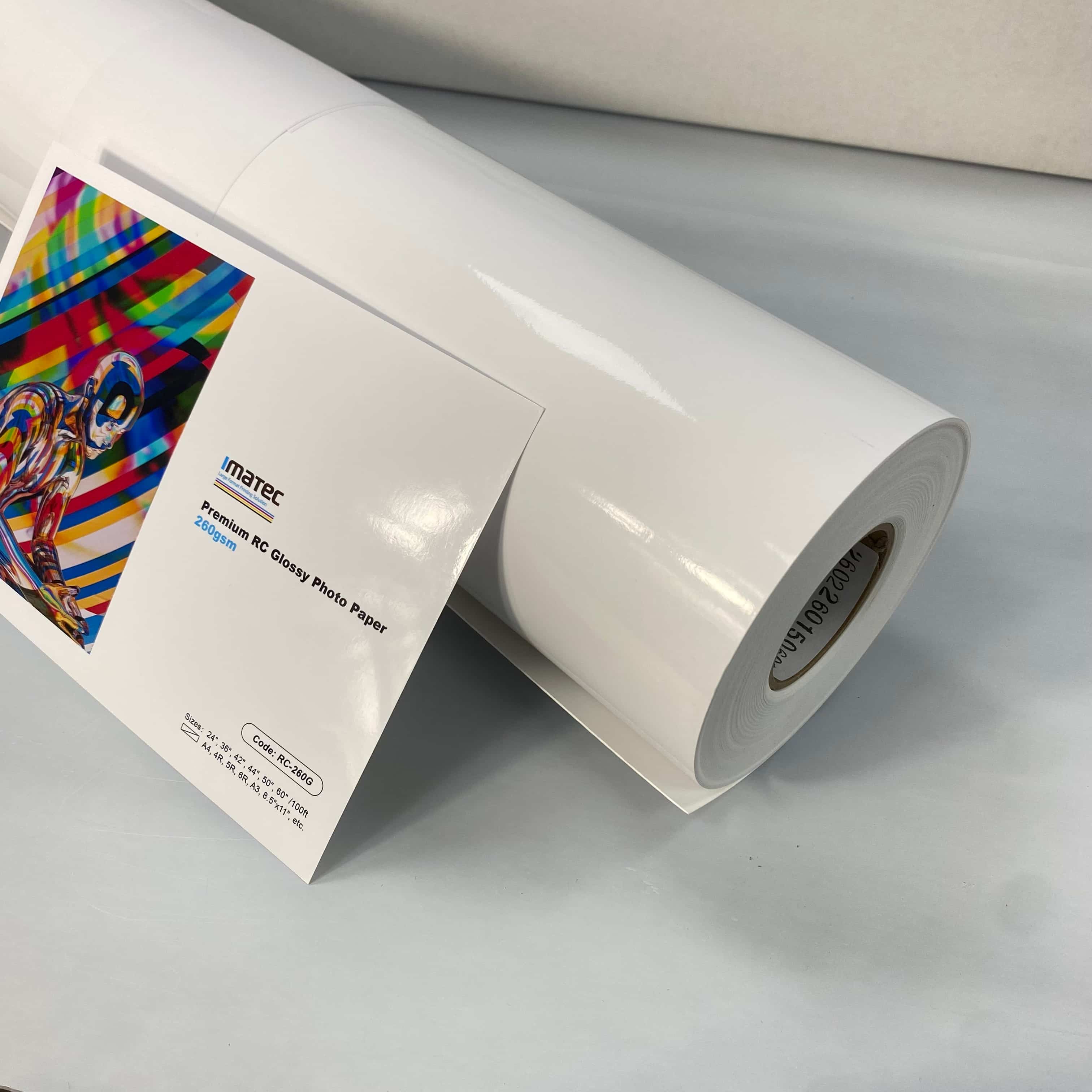 High-quality glossy paper rolls