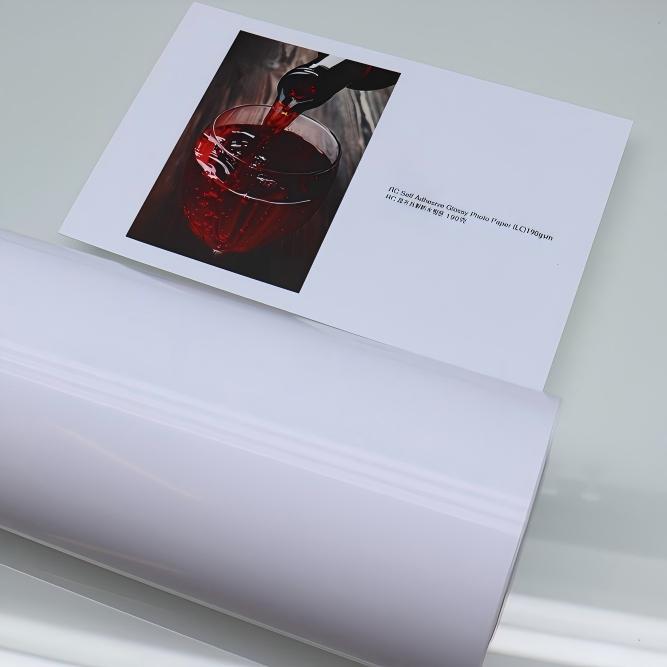self adhesive glossy photo paper