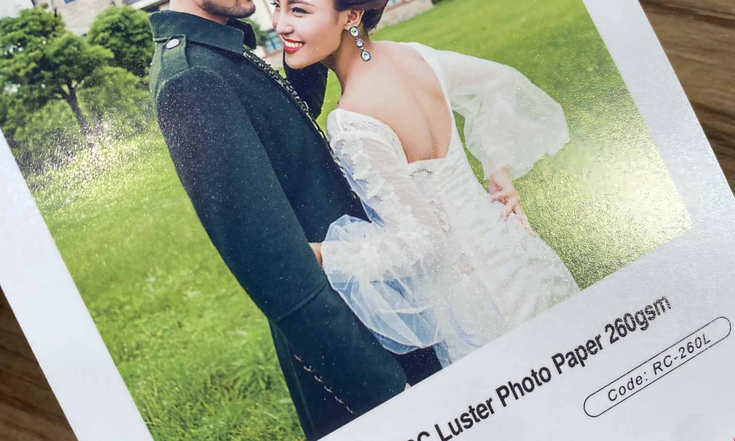 RC luster photo paper