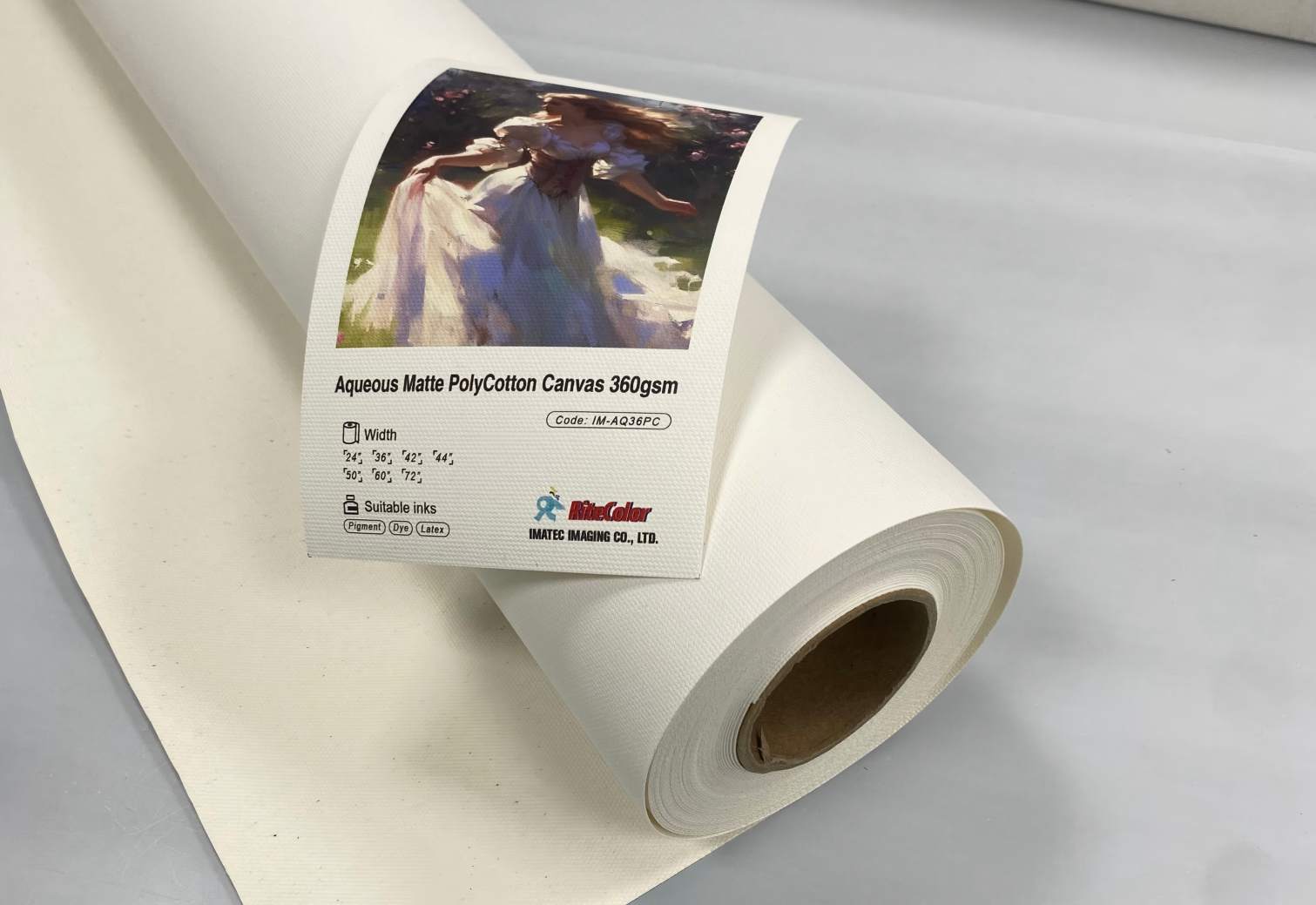 Lienzo de polialgodón mate para inyección de tinta de 360 ​​g/m²