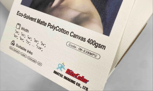 solvent polycotton canvas 400gsm