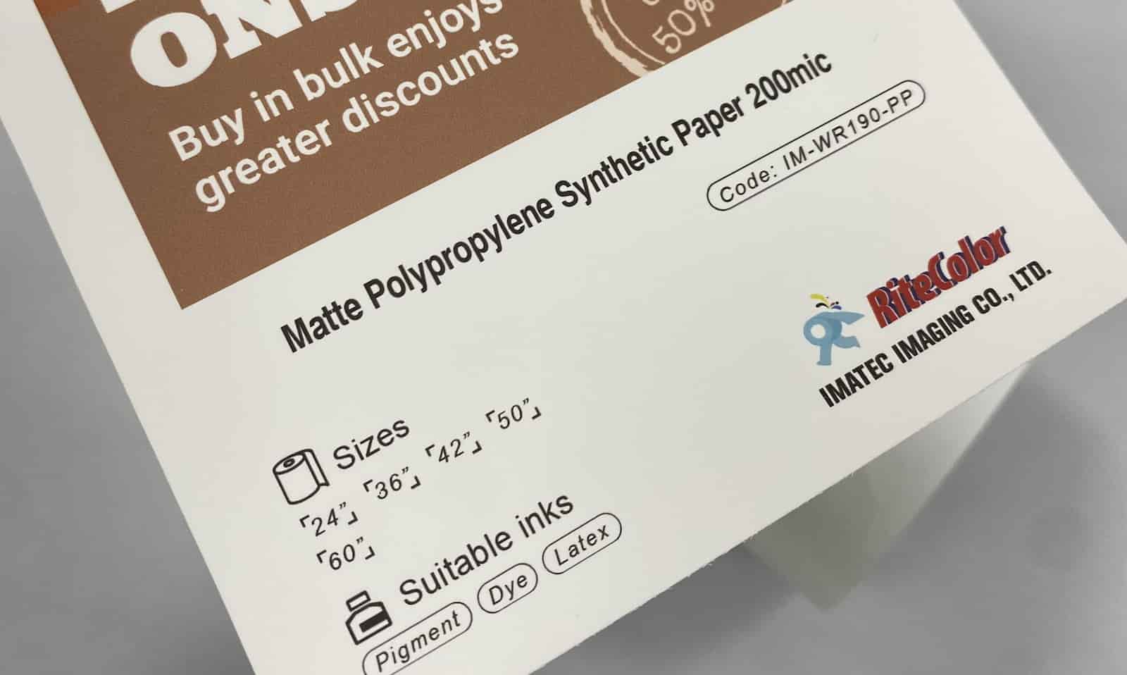 polypropylene paper polypropylene paper